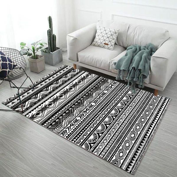 

printed nordic home carpet washable modern geometric pattern decorative living room interior bedroom sofa carpets