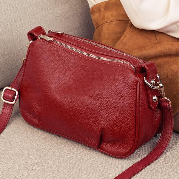 

soft cow leather hobos small bag ladies genuine women's hand bags shoulder for women messenger totes