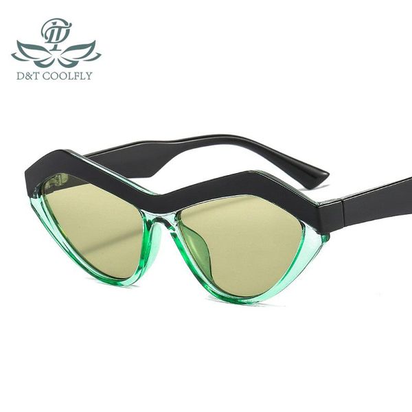 

sunglasses d&t 2021 fashion cat eye women men distinctive leopard black color lens frame brand designer sell, White;black