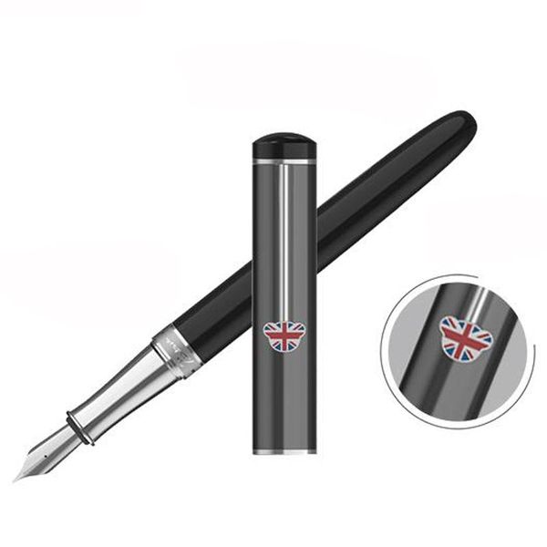 

picasso 921 gray metal fountain pen teddy pimio british series iridium classic writing gift for business office & school pens