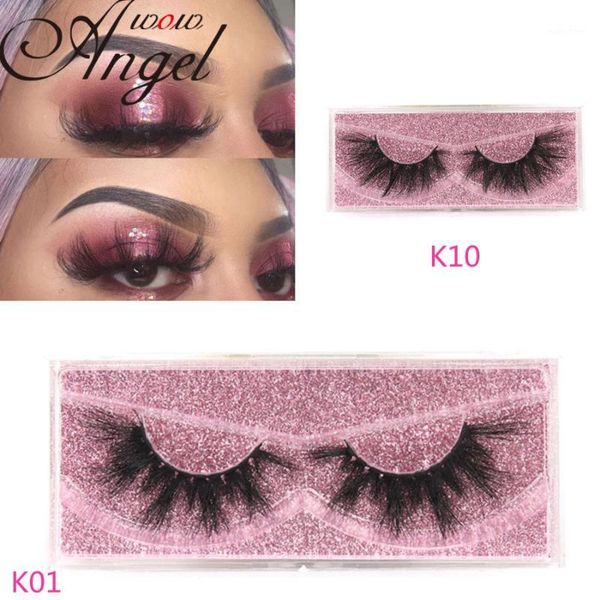 

wowangel 3d mink eyelashes long lasting extension thick false lashes natural dramatic volume1