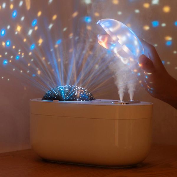 

humidifiers amazing projection air humidifier diffuser beautiful night light usb mini 1000ml portable wireless mist maker
