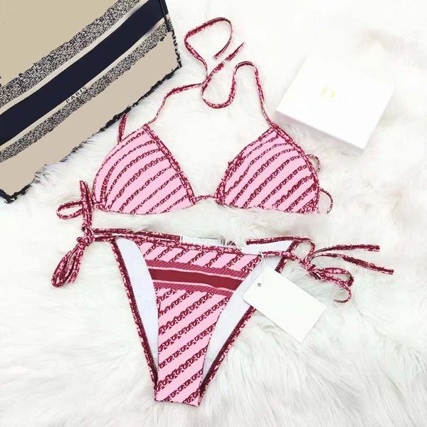 

womens bikini beach bikinis summer splits swimsuit fashion letter printed strappy siamese split swimwear lemo09, White;black