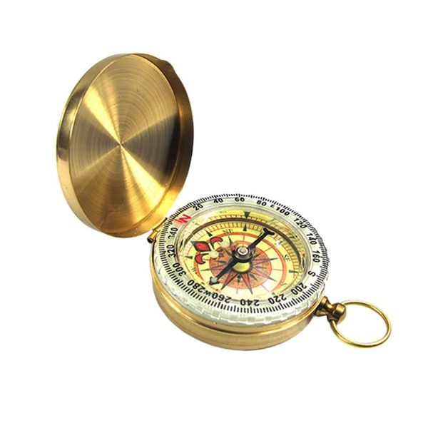 

outdoor gadgets pocket watch gift navigation flip cover luminous guiding mini portable camping waterproof travel climbing retro