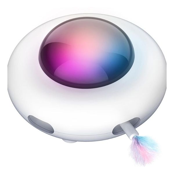 

cat toys electric smart toy ufo interactive teasing for kitten play game feather pet automatic funny accessories