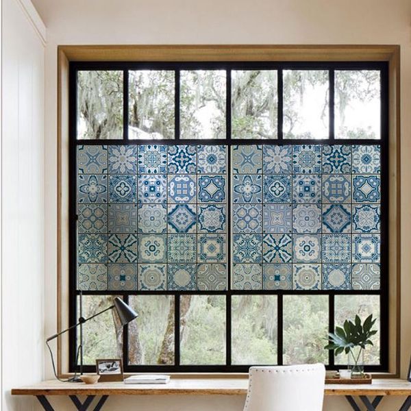 

window stickers spain film static cling heat-control privacy protection drop- reusable removable glass home decoration s026