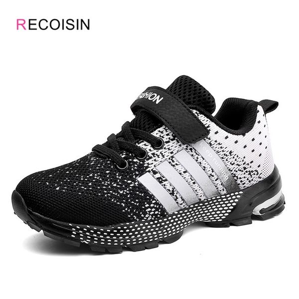 

recoisin autunm childrens sneakers comfortable sports shoes for boys fashion casual running kids shoes basket enfant 211022, Black