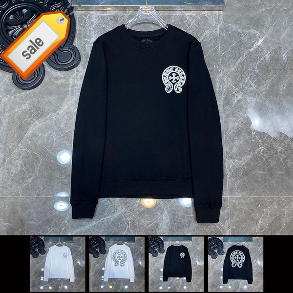 

heart street tide ch crowe's cross new leisure hip hop high street round neck pullover sports sweater 8325, Black