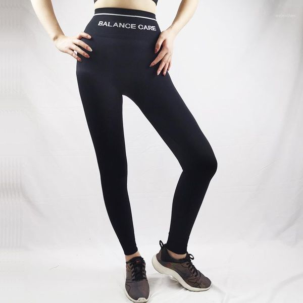 

summer 2021 seamless leggings running fitness high waist hip breathable elastic letter sport women for yoga pants