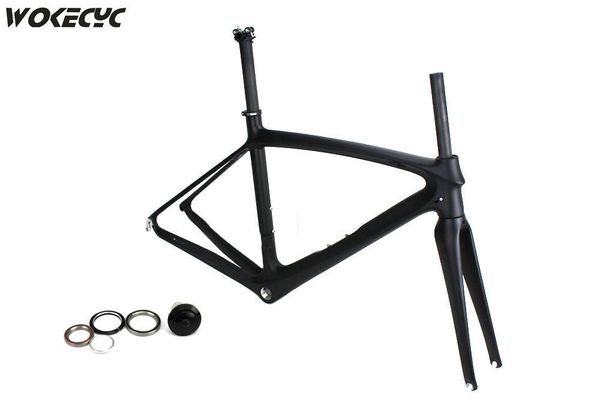 

bike frames t800 carbon road all black maracing bicycle frame cycling frameset size 49 52cm