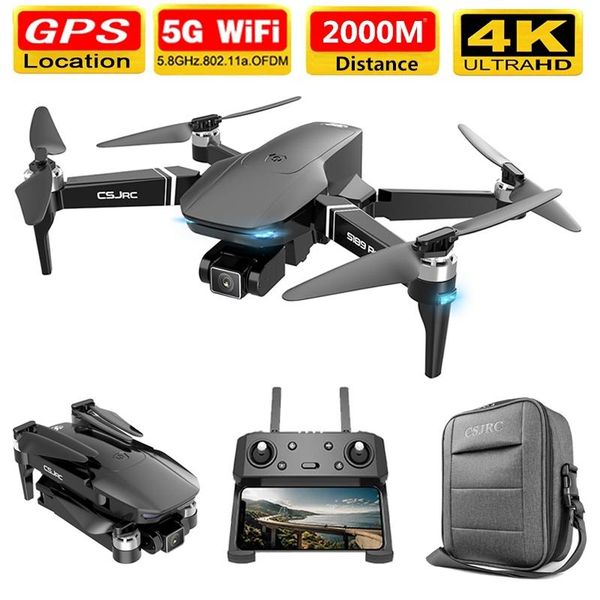 

pro drone 4k gps 5g wifi dual camera rc quadcopter with brushless motor flight 30 mins distance 1km professional drones