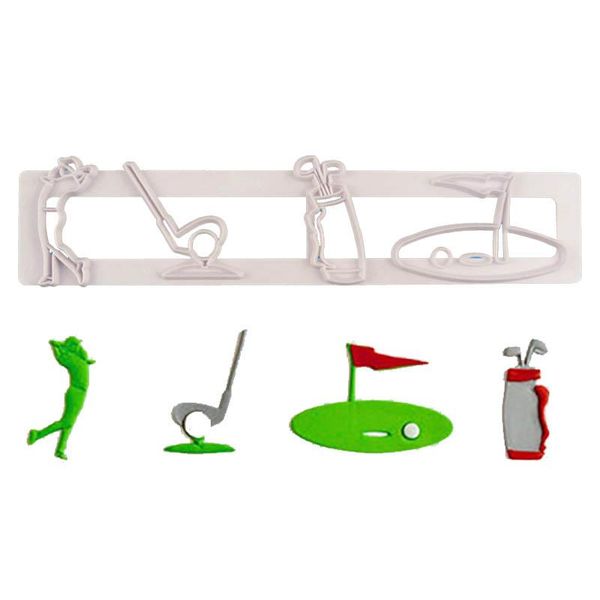 

baking moulds golf rugby fondant cake decorating kitchen cookie mould christmas candy biscuits chocolate gumpaste printing stamp