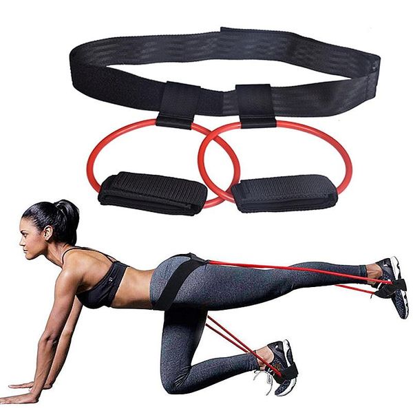 

fitness booty bands set resistance for bulegs muscle training adjust waist belt elastic pedal exerciser workout