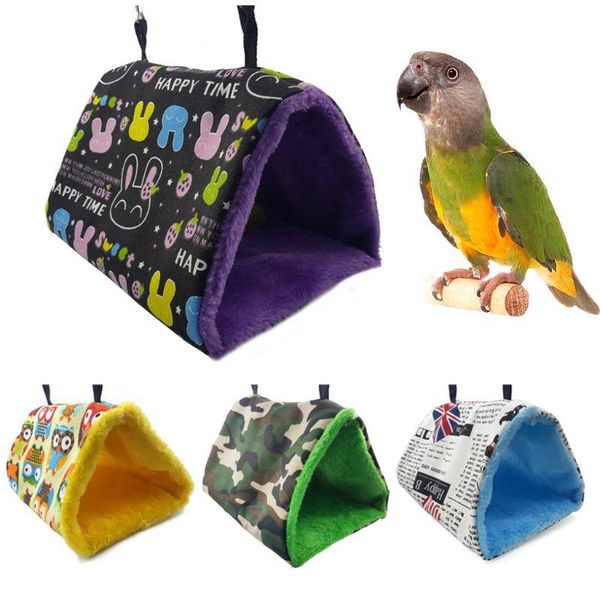 

peony parrot small hammock bird warm thick triangle nest pet hanging cave cages
