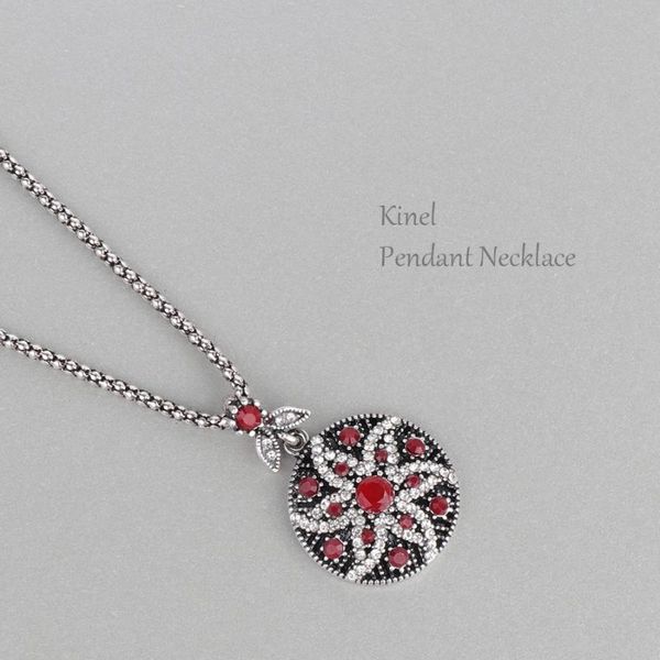 

pendant necklaces 2021 vintage jewelry round boho necklace for women mosaic crystal ocean star wholesale, Silver