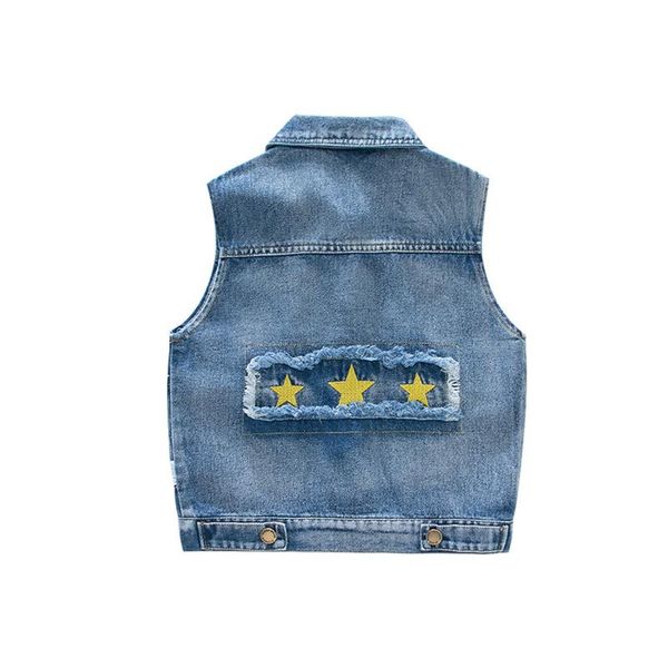 

waistcoat 2021 autumn baby boys denim vest child fashion pocket star embroidery for boy kids casual sleeveless coat toddler, Camo