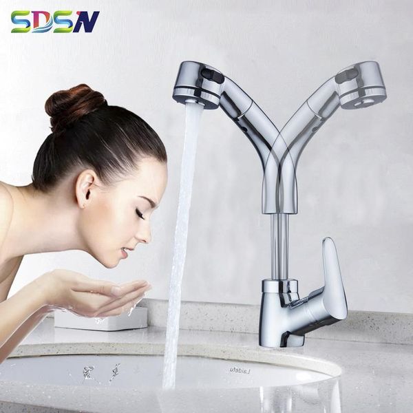 

bathroom sink faucets chrome pull out lifting basin deck mounted cold mixer tap solid brass