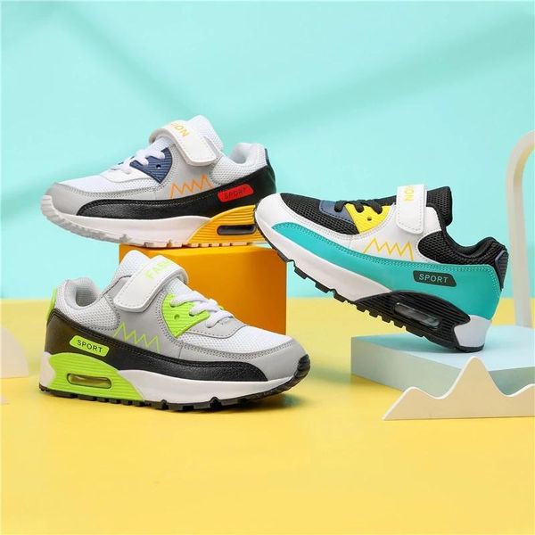 

comfortable autumn children shoes breathable mesh sports for boys casual running sneakers kids chaussure enfant athletic & outdoor, Black