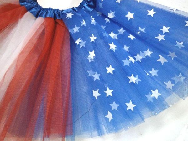 

skirts kids girls tutu skirt red white royal blue 4th of july party tutus