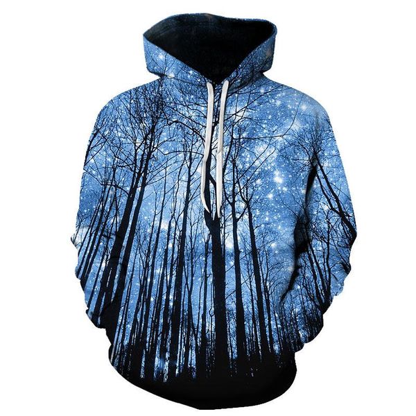 

men's hoodies & sweatshirts 2021 harajuku warm casual sweatshirt men's 3d galaxy fashion hooded sweater autumn and winter daily loo, Black