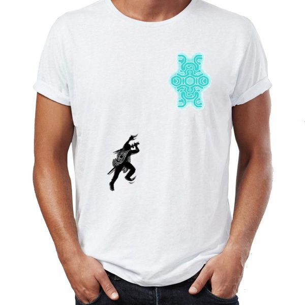 

men's t-shirts brand 2021 t-shirt men 100% cotton shadow of the colossus awesome artwork drawing printed tee oversize, White;black