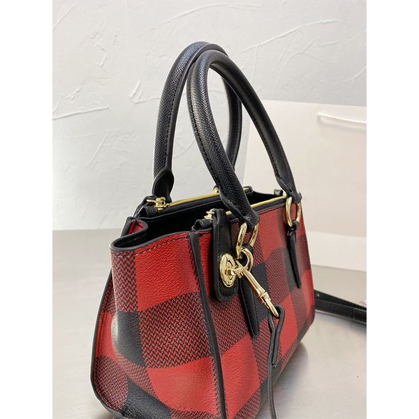 

akend bags wholesale c onthego year's red family plaid handbag zhouzhoubao123 saddle bag quilted handbags, Black