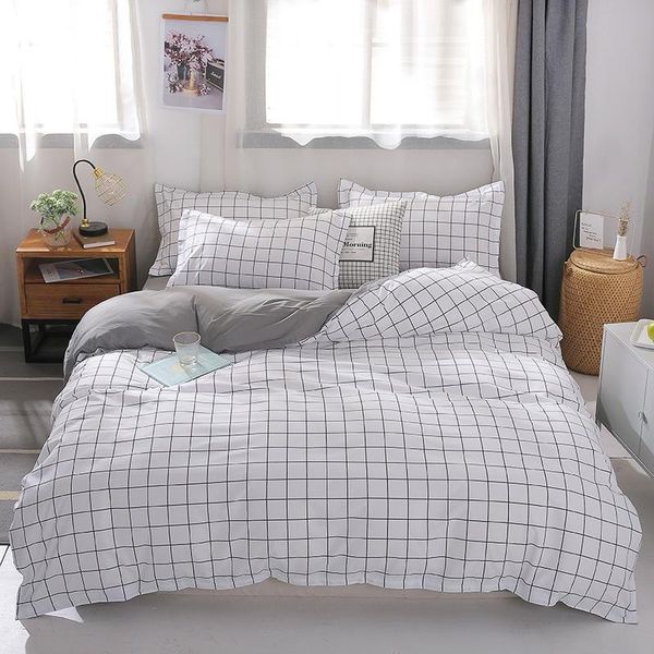 

bedding sets style simple fashion aloe cotton matte four piece bed sheet quilt cover