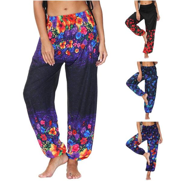 

women's pants & capris buttery soft pajama for women print casual lounge all season wide leg oversized streetwear high waisted woman, Black;white