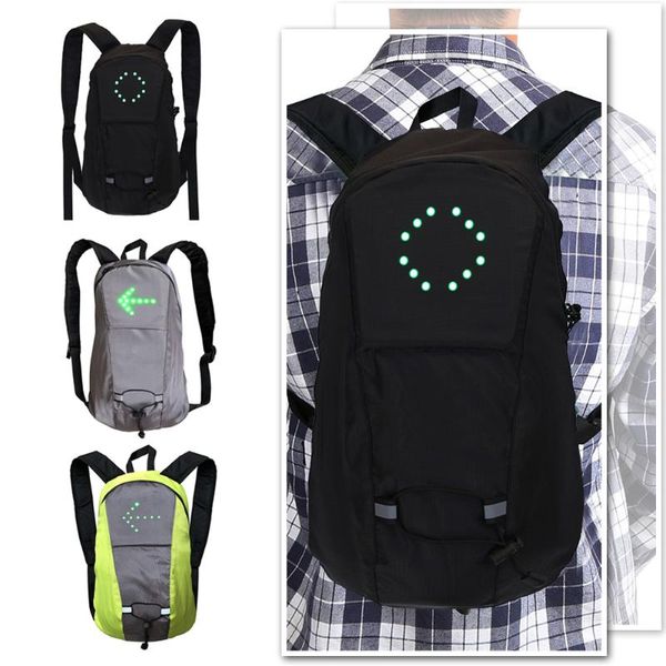 

bicycle backpack with led safety display outdoor cycling hiking bagpacks bags
