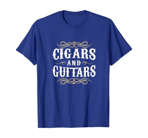 

Funny Cigar Guitar T-Shirt Cigar Lover Smoking Gift for Men, Mainly pictures