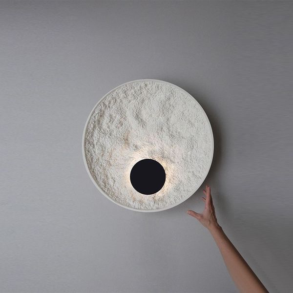 

northern europe simple personality living room background modern art bedroom bedside aisle l designer wall lamp