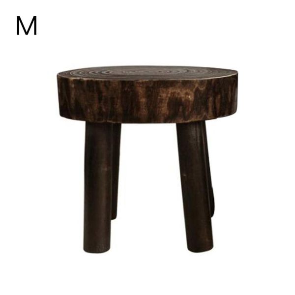 

small stool for plant foot rest home decor nordic solid wood chinese style vintage handmade pot holder planters & pots