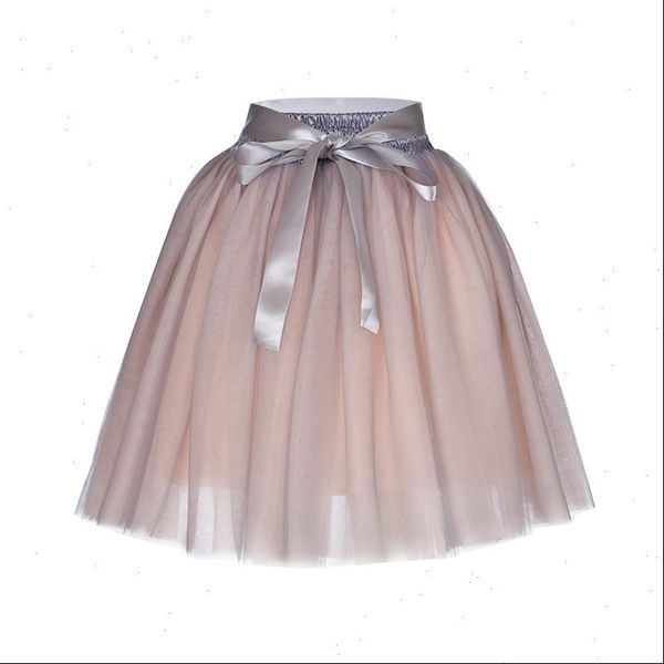 

7 layers 65cm long princess women skirts mix tutu tulle fashion ball gown lolita skirt summer saias femininas faldas jupe, Black