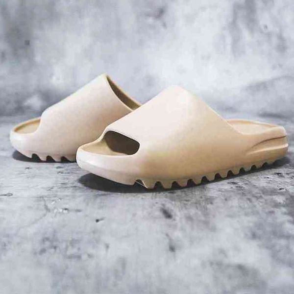 

yeesy slide women men slippers desert sand bone resin sandal bench foam runner sneakers indoor outdoor brown football basketball soccer shoe, Black