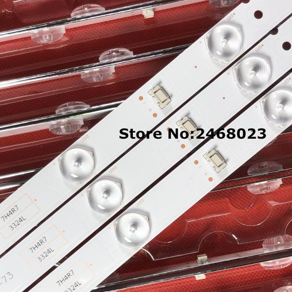

strips 7 lamps led backlight strip for tele funken tf-led32s27t2 32 inches bars kit television bands lc320dxj-sfa2 rdl320hy