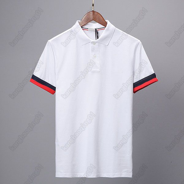 

designers polo shirts mens mon men shirt france tide brand tee luxurys designer tees 4 colors, White;black