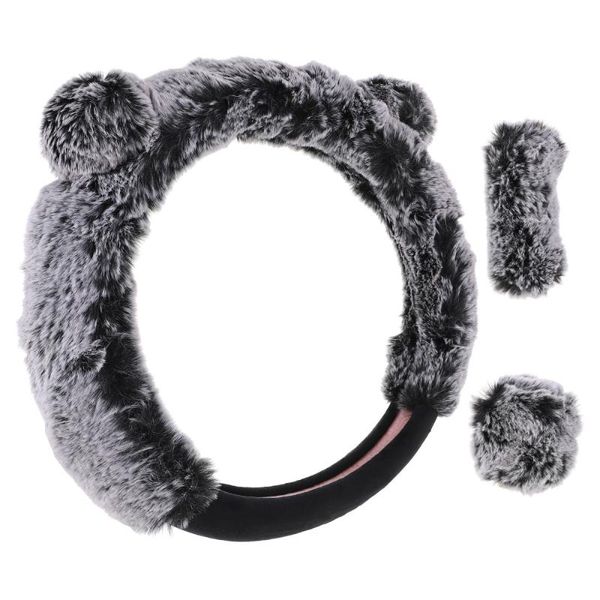 

set warm universal car steering wheel gear handbrake cover accessory covers