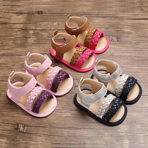 

first walkers summer 0-1 years old female baby silicone bottom slip toddler shoes