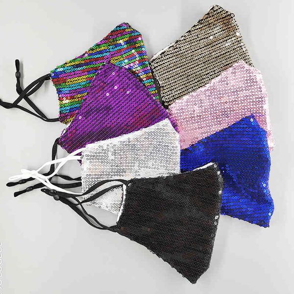 

cotton colorful mask dustproof, breathable and fashionable sequin washable