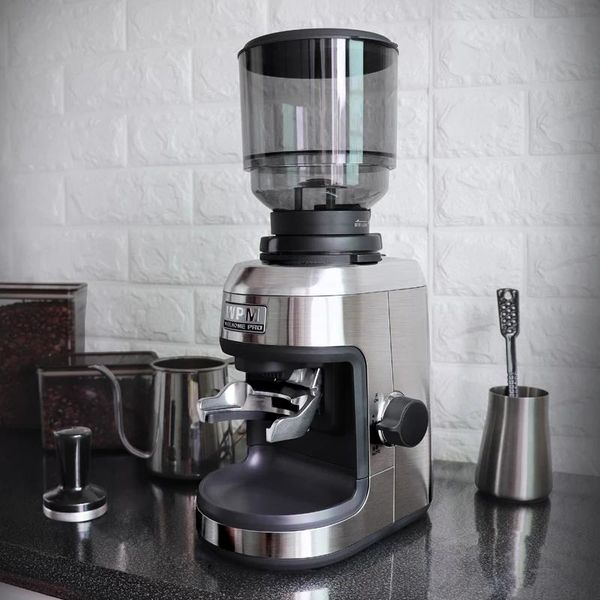 

electric coffee grinders welhome zd-17n grinder commercial bean crush small home grinding ration prevent flying powder with led light
