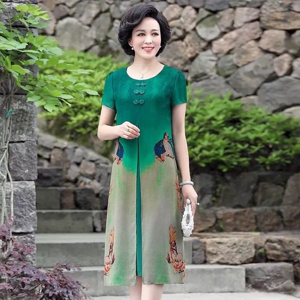 

maternity women dress elegant plus size clothes vintage bohemia dress print beach party dresses female loose print mid dress, White
