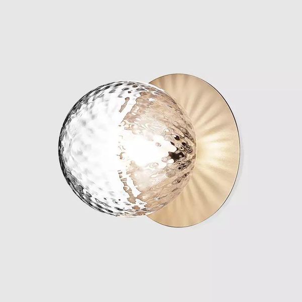 

wall lamp liila nordic round glass lampshade led ball for bedroom bedside aisle stairs entrance deco light fixtures