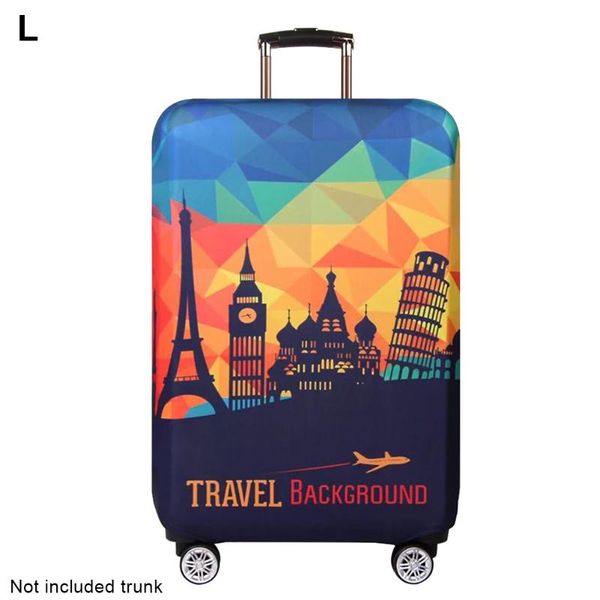 

bag parts & accessories non fade luggage cover protection travel scratchproof thickened double stitched wear resistant anti dust decorations, Black