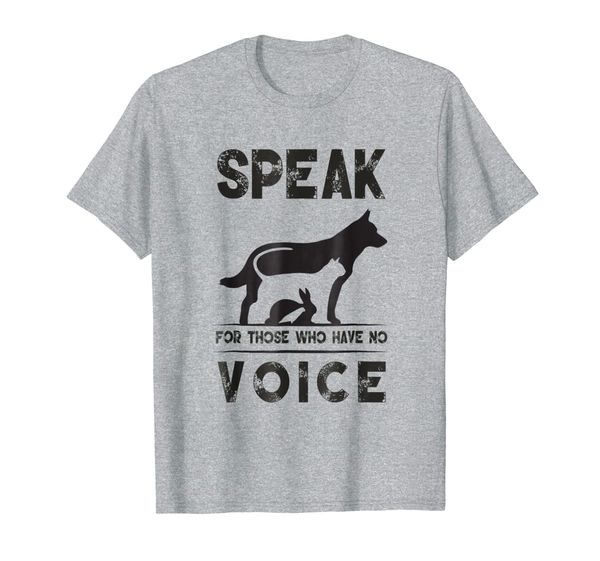 

speak for those who have no voice t-shirt, White;black