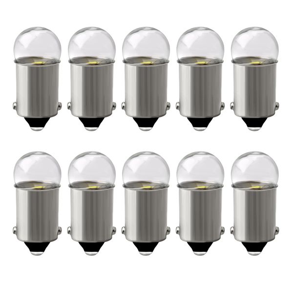 

10pcs ba9s t4w t11 led bulbs canbus 3030 1 smd no error interior reading lights car parking light license plate bulbs white 12v