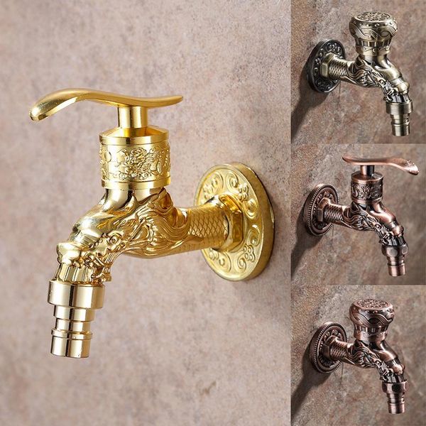 

kitchen faucet wall mount zinc alloy antique bibcock garden washing machine faucet hose single cold tap for bathroom