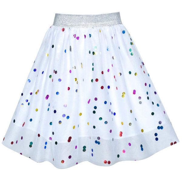 

girls skirt colorful sequins sparkling white tutu dancing 2021 summer princess wedding party dresses children clothes pageant skirts