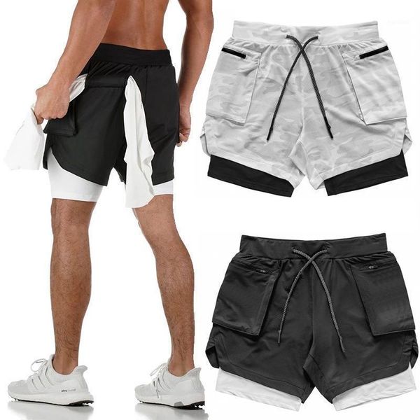

yoga outfit 2021 fitness breathable basketball training multi-pocket outdoor sports pants men's running trend double shorts xxxl