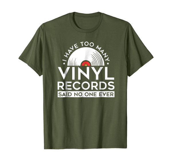 

Too Many Vinyl Records LP Collector Record Lover T-Shirt, Mainly pictures
