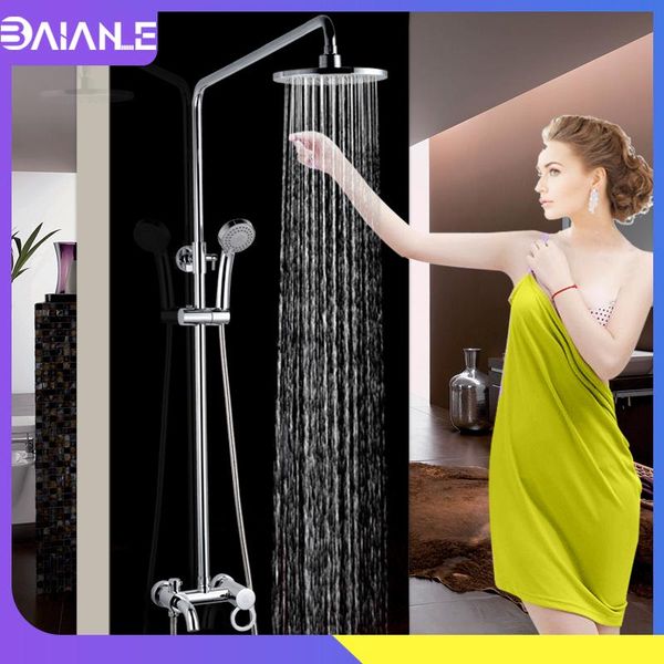 

bathroom shower faucets set bathtub mixer faucet rainfall tap head wall mounted bath torneira sets